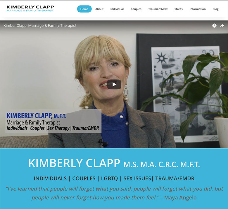 Kimberly Clapp M.F.T Los Angeles Website